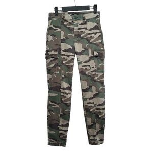 J. Crew 9” Cargo Toothpick Women’s Jeans Camouflage size 26 Green High Rise Camo